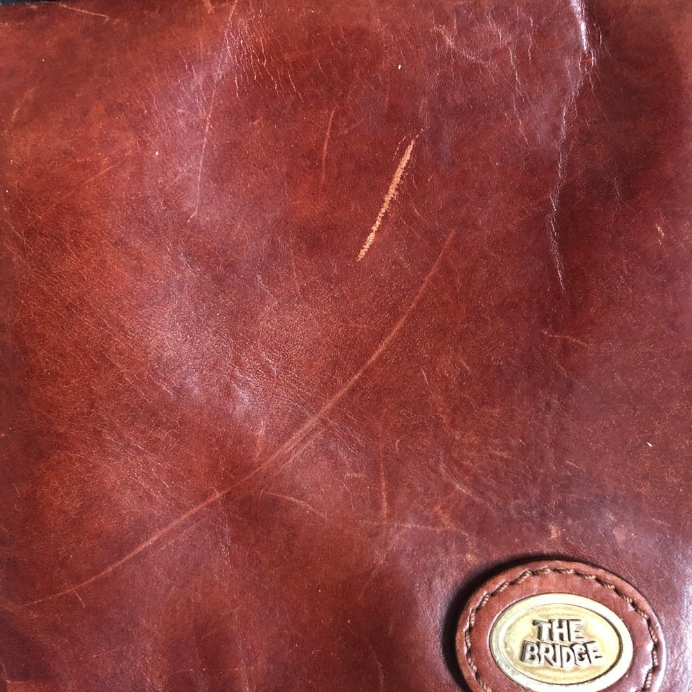 Vintage The Bridge leather classic satchet, cross body messenger bag purse - Picture 6 of 16